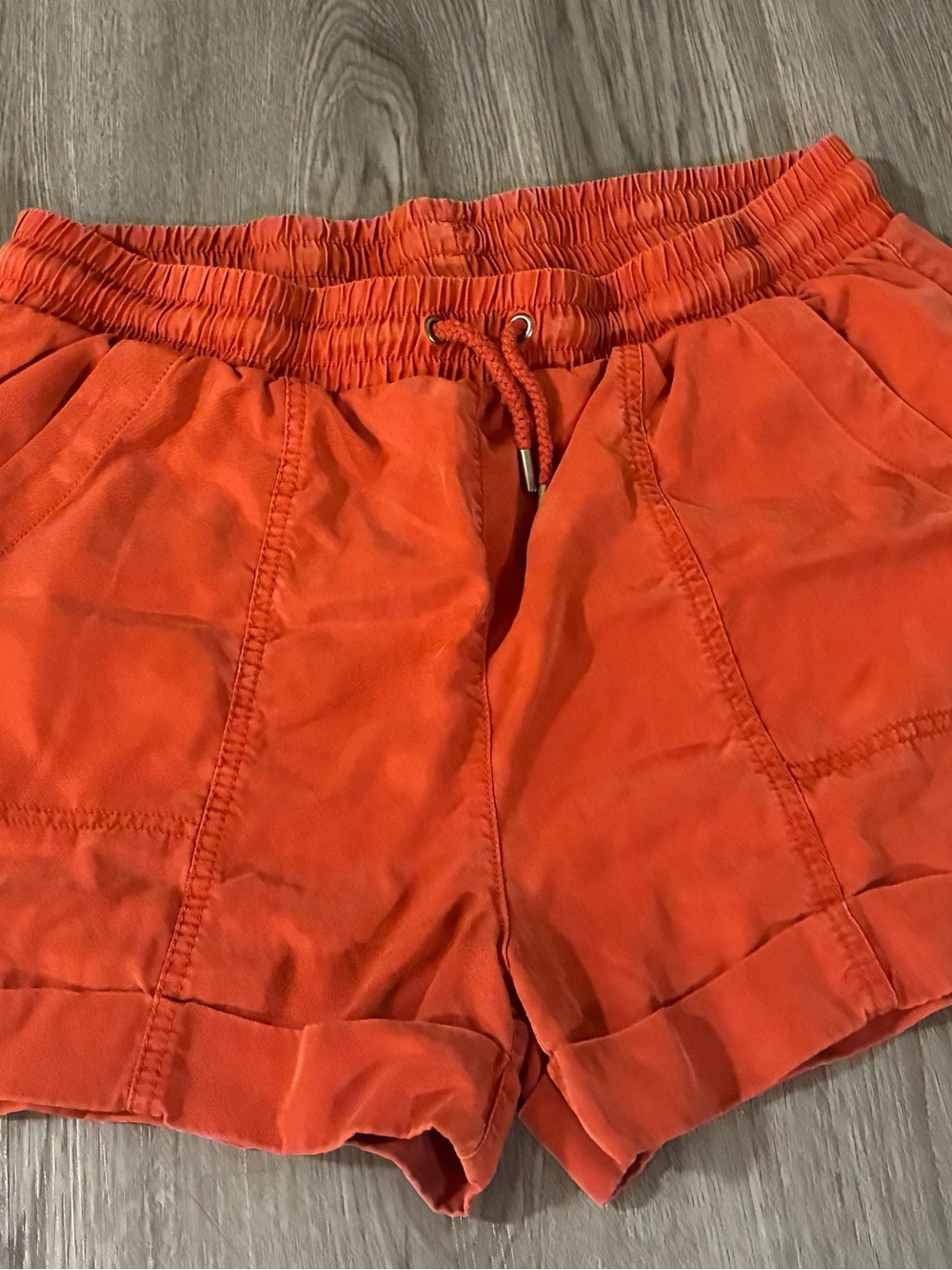 Universal Thread Women's Orange Drawstring Athletic Shorts